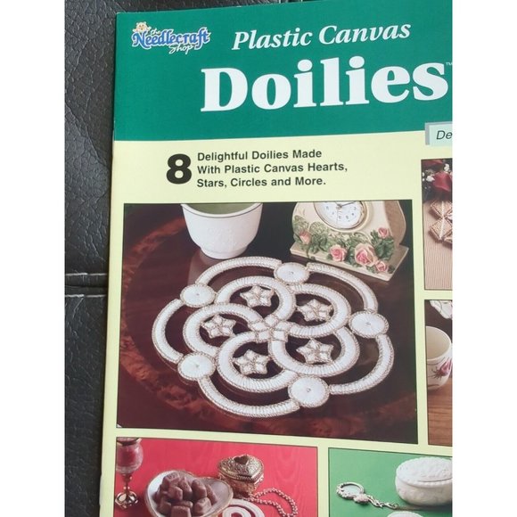 2002 Needlecraft Shop Plastic Canvas Doilies 843335 Pattern Book 8 Designs 11542 - Picture 3 of 4